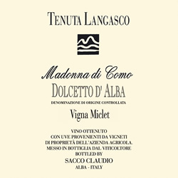 Madonna di Como - Dolcetto d'Alba D.O.C. - Vigna Miclet